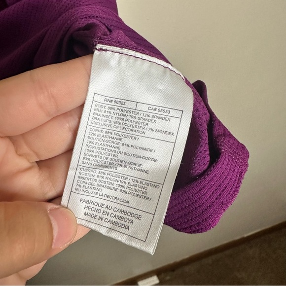Nike DriFit Purple Racerback Tank Size Medium - Picture 5 of 7